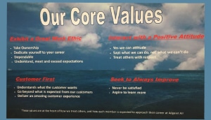 Core values of the company-celebrating 25 years in business -Allgeier Air-Louisville-300x172