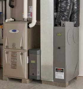 furnace unit in basement-furnace repair-Allgeier Air-Louisville KY-300x322