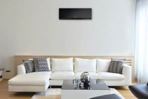 Black indoor mini split unit wall mounted- Mini Split Systems For Your Louisville Home-Allgeier Air-Louisville KY-300x200jpg