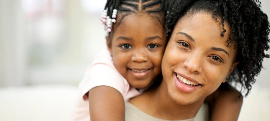 Black mom and daughter-Factors To Consider When Purchasing A New AC Unit-Allgeier Air-Louisville KY-1100x495jpg